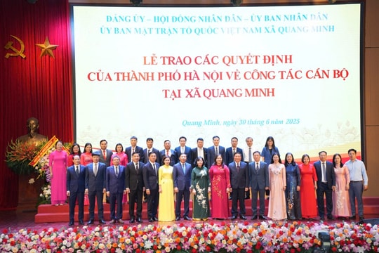 Ông Nguyễn Thanh Liêm giữ chức Bí thư Đảng ủy, Chủ tịch HĐND xã Quang Minh