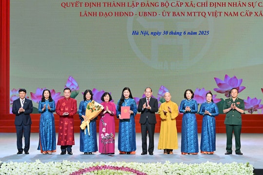 Mặt trận Tổ quốc Việt Nam TP Hà Nội có 16 đơn vị trực thuộc