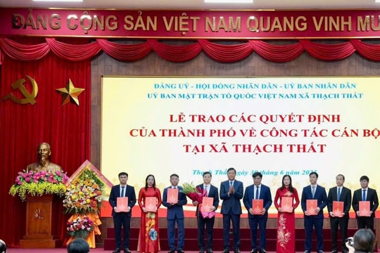 Đồng chí Lê Minh Đức giữ chức Bí thư Đảng ủy xã Thạch Thất