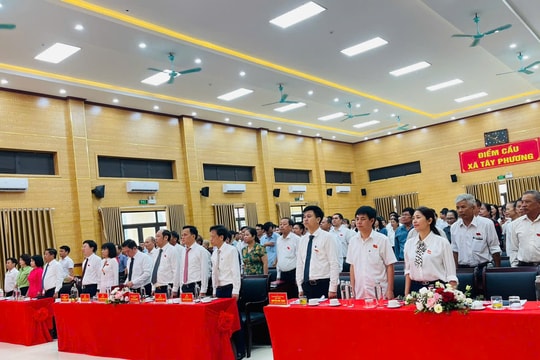 HĐND xã Tây Phương tổ chức thành công kỳ họp thứ nhất, nhiệm kỳ 2021-2026