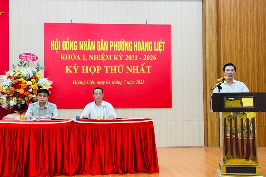 Phường Hoàng Liệt thể hiện quyết tâm trong kỳ họp HĐND đầu tiên