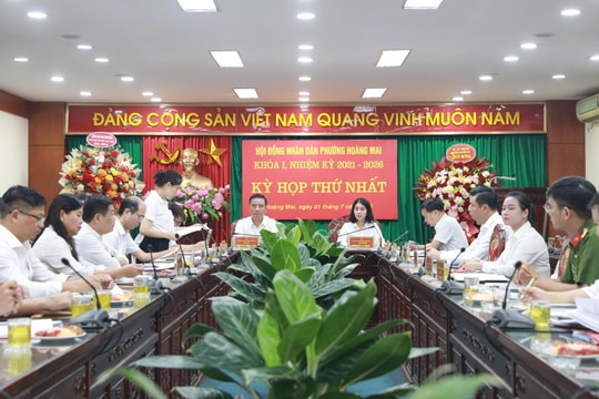HĐND phường Hoàng Mai hoàn thành kỳ họp thứ nhất