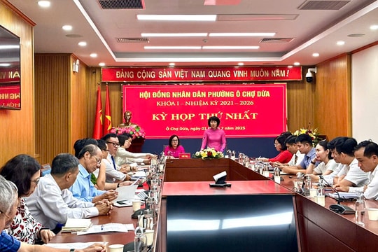 HĐND phường Ô Chợ Dừa tổ chức kỳ họp thứ nhất