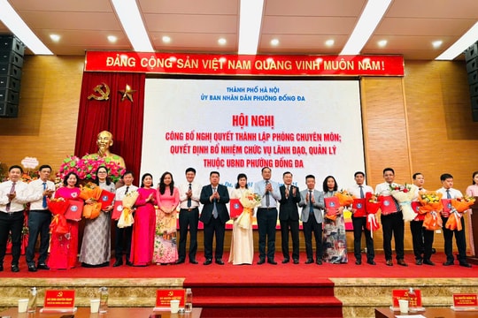 Phường Đống Đa hoàn thành việc thành lập bộ máy, bắt tay ngay vào việc