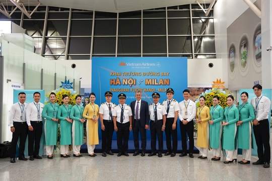 Vietnam Airlines chính thức khai trương đường bay thẳng Hà Nội – Milan