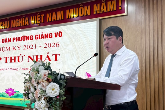 Phường Giảng Võ kiện toàn bộ máy chính quyền