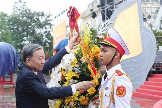 Tổng Bí thư Tô Lâm dự Lễ kỷ niệm 110 năm Ngày sinh Tổng Bí thư Nguyễn Văn Linh