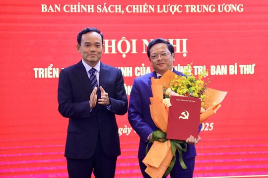 Hai lãnh đạo tỉnh làm Phó Trưởng ban Chính sách, chiến lược Trung ương