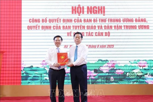 Ông Trần Thanh Lâm giữ chức phó trưởng Ban Tuyên giáo và Dân vận Trung ương