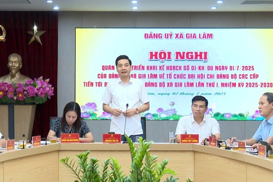 Đảng bộ xã Gia Lâm triển khai kế hoạch Đại hội Đảng cấp cơ sở