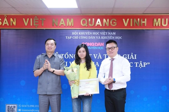 16 tác giả đoạt giải cuộc thi viết "Gia đình học tập"