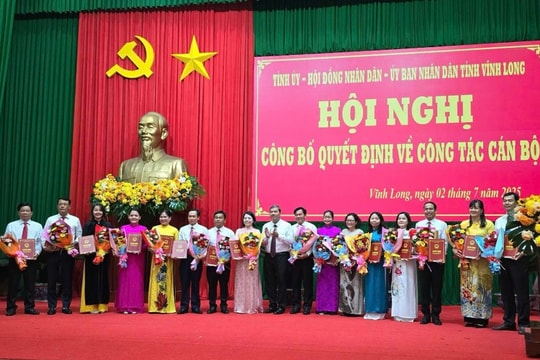 Danh sách lãnh đạo các cơ quan chuyên môn của tỉnh Vĩnh Long