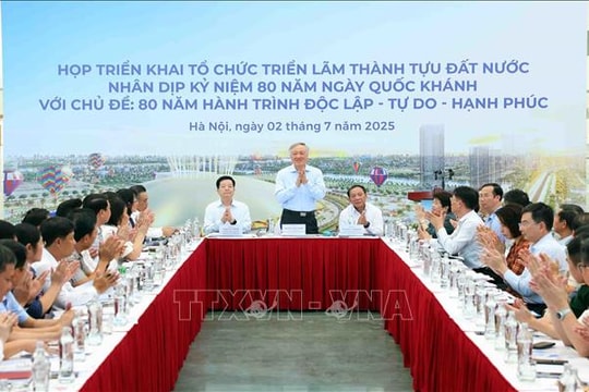 Chuẩn bị triển lãm thành tựu đất nước kỷ niệm 80 năm ngày Quốc khánh