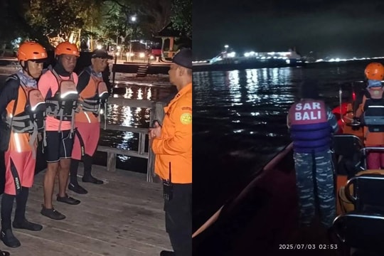 Chìm phà ở Indonesia - 4 người thiệt mạng, 38 người mất tích