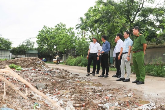 Ba ngày đầu tháng 7, xã Quốc Oai phát sinh 10 vi phạm đất đai, trật tự xây dựng
