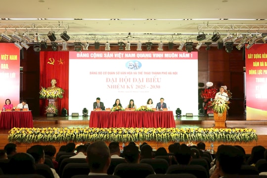 Đại hội Đảng bộ Sở Văn hóa và Thể thao thành phố Hà Nội nhiệm kỳ 2025 – 2030: Phấn đấu đưa Thủ đô trở thành trung tâm công nghiệp văn hóa của khu vực