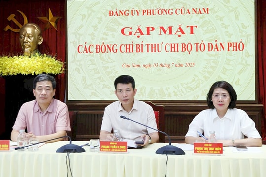 Phường Cửa Nam: Gặp mặt bí thư chi bộ tổ dân phố, lắng nghe ý kiến cơ sở