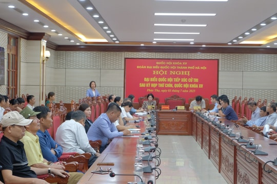 Cử tri 16 xã, phường ở Hà Nội kiến nghị tiếp tục đầu tư, nâng cấp hạ tầng nông thôn