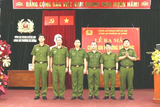 Trung tá Phạm Văn Trọng được phân công làm Trưởng Công an phường Hà Đông