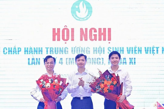 Trung ương Hội Sinh viên Việt Nam có 2 tân Phó Chủ tịch