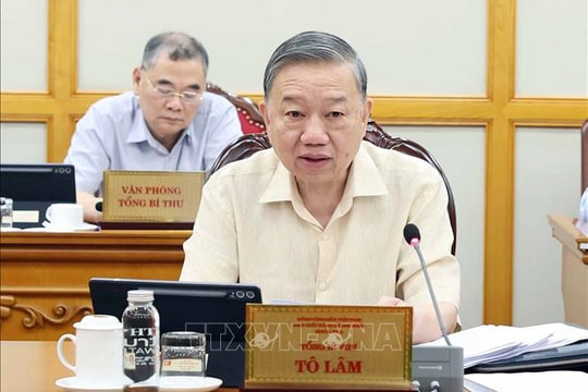 Tổng Bí thư Tô Lâm: Kịp thời tháo gỡ khó khăn, vướng mắc khi vận hành bộ máy mới