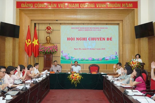 Tập trung chuẩn bị tổ chức thành công Đại hội Đảng bộ phường Ngọc Hà