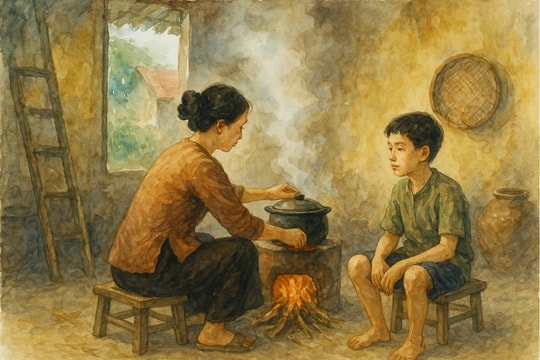 Dậy mùi cá kho vùi trấu