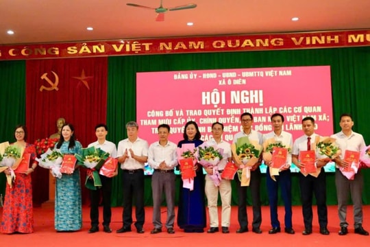 Xã Ô Diên: Cán bộ, đảng viên bắt tay ngay vào thực hiện nhiệm vụ