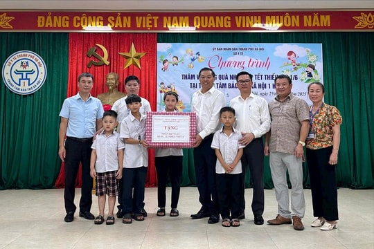 Hà Nội luôn quan tâm, làm tốt công tác chăm sóc trẻ em hoàn cảnh khó khăn, đặc biệt
