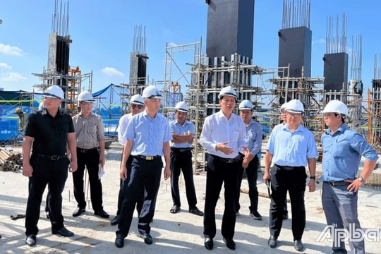 Lãnh đạo tỉnh Đồng Tháp kiểm tra tiến độ dự án trọng điểm