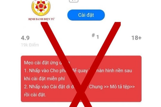 Bộ Công an cảnh báo thủ đoạn lừa đảo cài ứng dụng VNeID giả mạo
