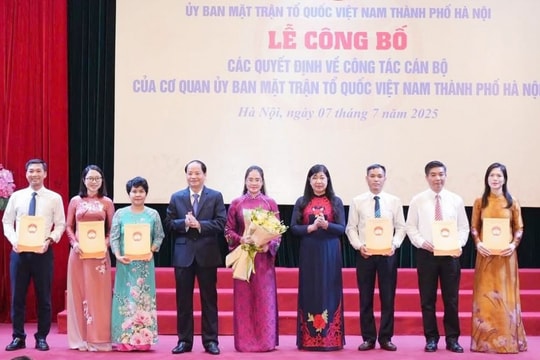 Các đơn vị tham mưu giúp việc của Ủy ban MTTQ Việt Nam thành phố Hà Nội