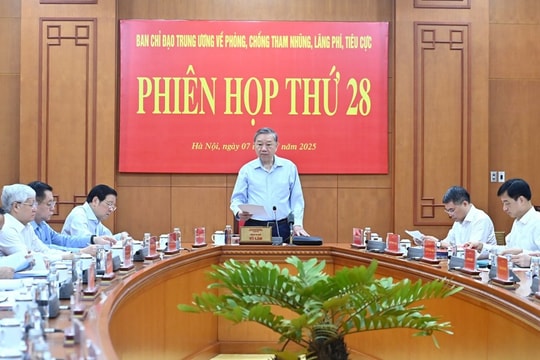 Tổng Bí thư chủ trì Phiên họp về phòng, chống tham nhũng, lãng phí, tiêu cực