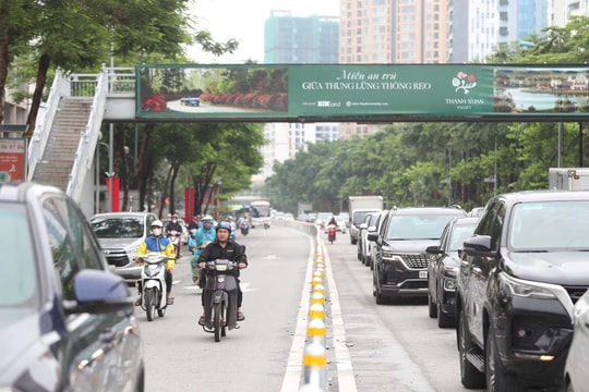 Chi tiết phân làn ô tô, xe máy trên đường Võ Chí Công