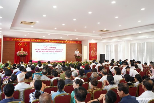 Phường Phúc Lợi gặp mặt cán bộ 44 tổ dân phố triển khai nhiệm vụ mới