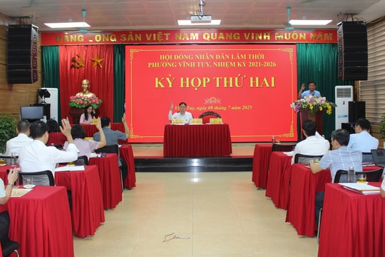 Phường Vĩnh Tuy giữ nguyên 82 tổ dân phố sau sắp xếp đơn vị hành chính