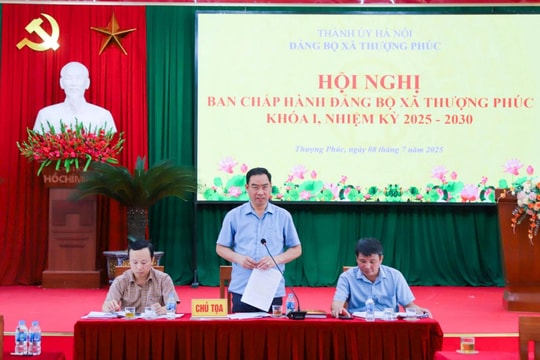 Đảng ủy xã Thượng Phúc tổ chức hội nghị Ban Chấp hành Đảng bộ xã mở rộng