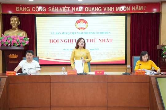 Mặt trận Tổ quốc phường Ô Chợ Dừa đẩy mạnh các phong trào thi đua yêu nước