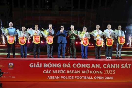 Khai mạc Giải bóng đá Công an, Cảnh sát các nước ASEAN mở rộng 2025