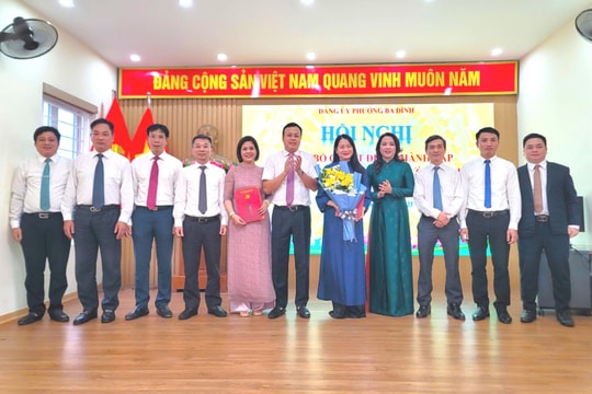 Đảng ủy phường Ba Đình thành lập 4 đảng bộ, chi bộ trực thuộc