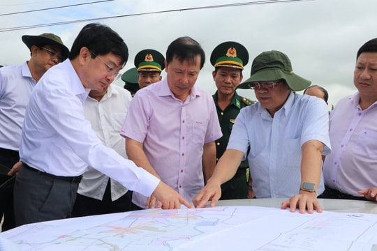 Lãnh đạo tỉnh Tây Ninh kiểm tra tiến độ dự án trọng điểm