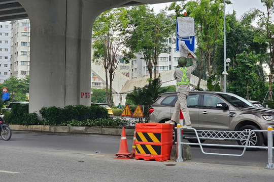 Hà Nội: Chính thức điều chỉnh phân làn giao thông trên đường Võ Chí Công