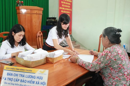 Lịch chi trả lương hưu, trợ cấp BHXH sau sáp nhập các tỉnh, thành phố