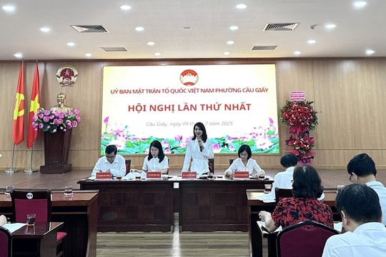Hà Nội Công bố nhiều quyết định quan trọng của Ủy ban MTTQ Việt Nam phường Cầu Giấy