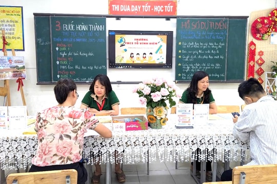 Tỷ lệ hồ sơ đăng ký tuyển sinh trực tuyến lớp 1 đạt hơn 90%