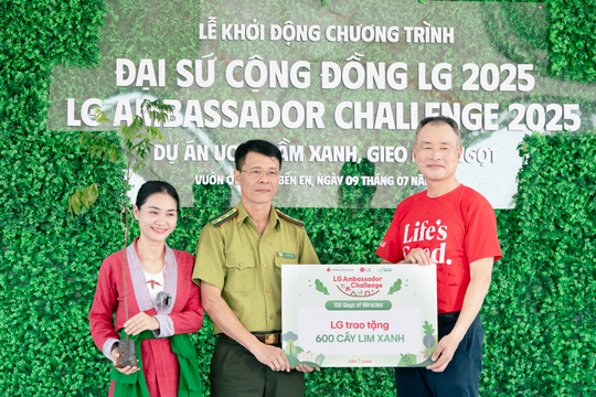 LG Electronics Việt Nam triển khai dự án "Ươm mầm xanh, Gieo mật ngọt"