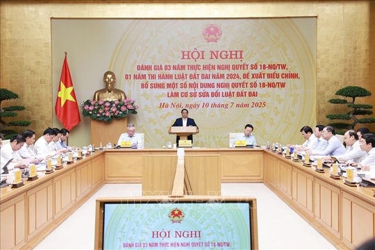 Thủ tướng Phạm Minh Chính chủ trì hội nghị về chính sách, pháp luật đất đai