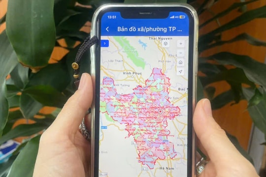 Hà Nội ra mắt bản đồ số 126 xã, phường mới trên nền tảng iHanoi
