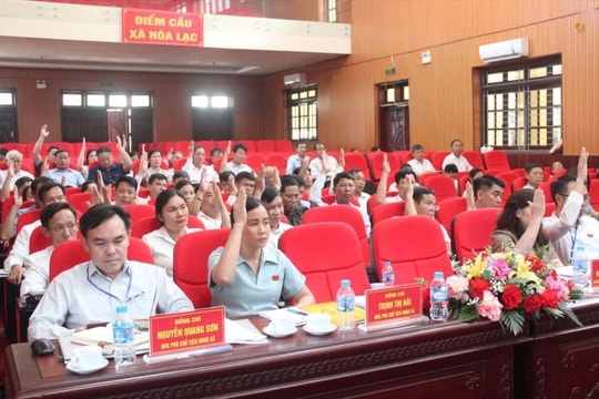 HĐND xã Hòa Lạc thông qua 6 nghị quyết quan trọng