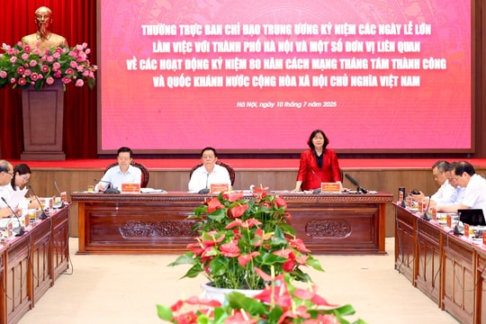 Hà Nội phối hợp các bộ, ngành chuẩn bị kỹ lưỡng, chu đáo đảm bảo cho các hoạt động kỷ niệm 80 năm Quốc khánh 2/9